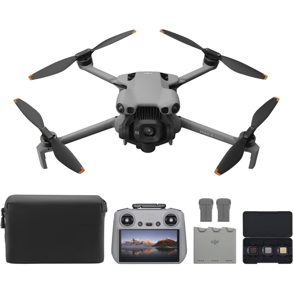 DJI Mini 5 Pro Drone Fly More Combo Plus con RC 2 (3 Baterías)
