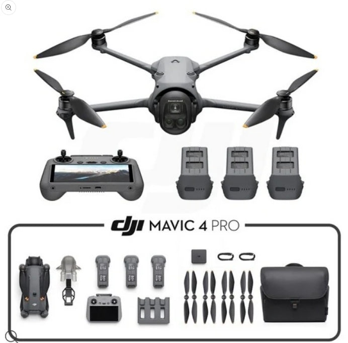 DJI MAVIC 4 PRO Fly More COMBO (DJI RC 2) con 3 Baterías